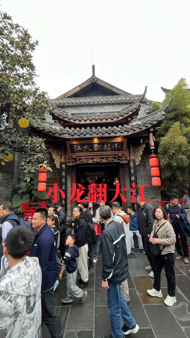 小龙翻大江宽窄巷子火锅荷花宴文化体验
