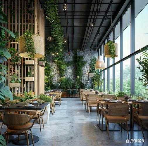 餐厅绿植墙 植物造景 大店