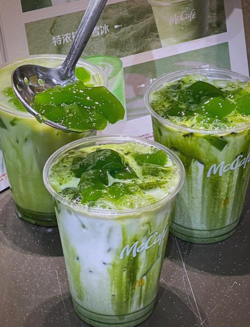 抹茶饮品 抹茶鲜奶 产品实拍
