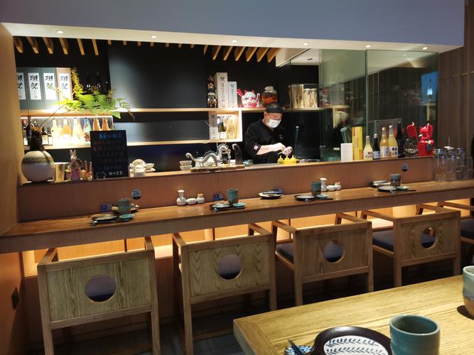日式板前料理 板前吧台 厨师现场